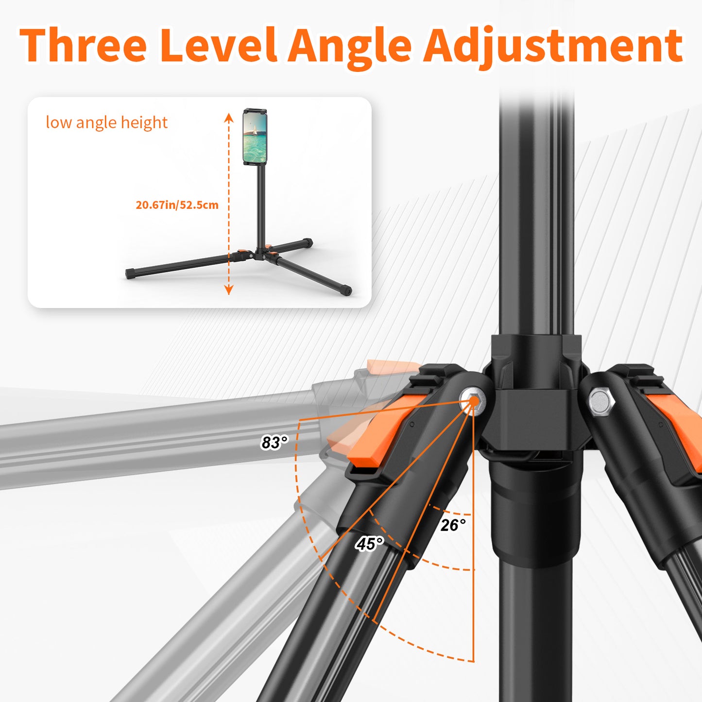 TONEOF 72IN Tablet Stand, 360° Rotating Tablet Tripod, Height Adjustable Floor Stand Tripod, Portable Cell Phone Tripod for Cell Phone/Tablet