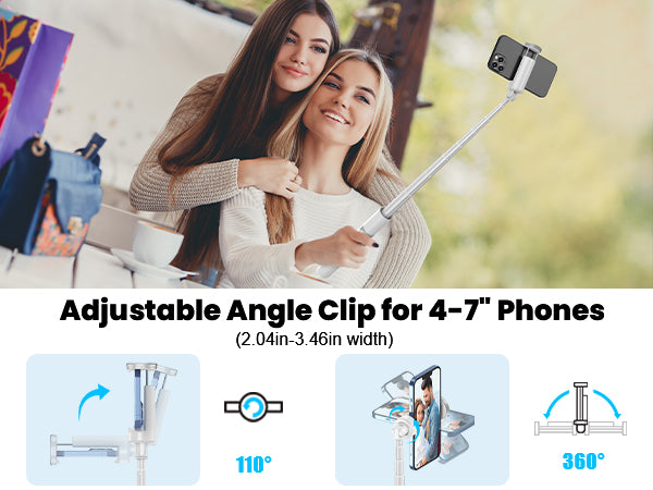 60" Phone Tripod & Selfie Stick with Remote for Cell Phone 4"-7", Portable Smartphone Tripod Stand (White)
