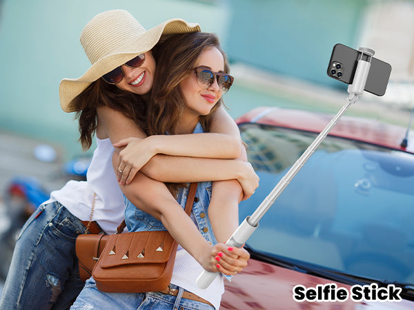60" Phone Tripod & Selfie Stick with Remote for Cell Phone 4"-7", Portable Smartphone Tripod Stand (White)