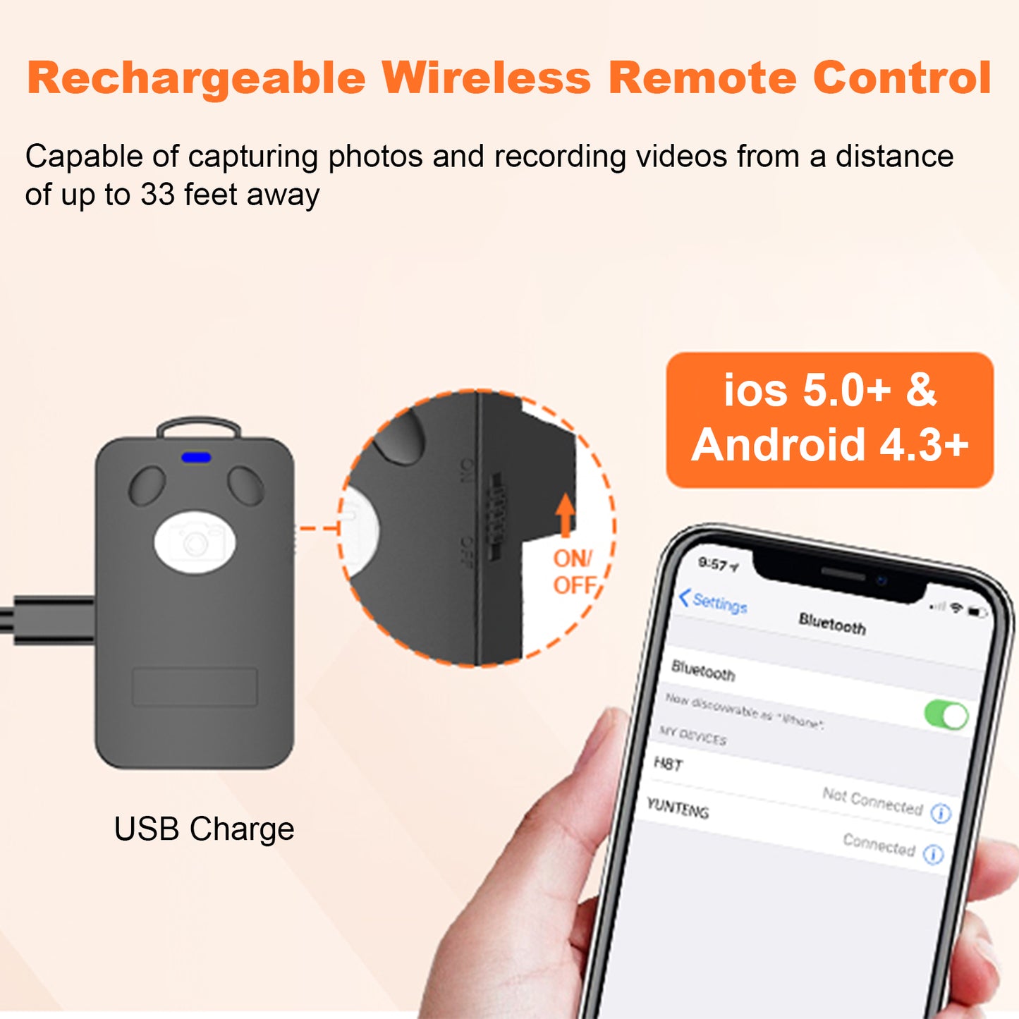 Tripod for Live broadcast with remote control suitable for mobile phones and cameras