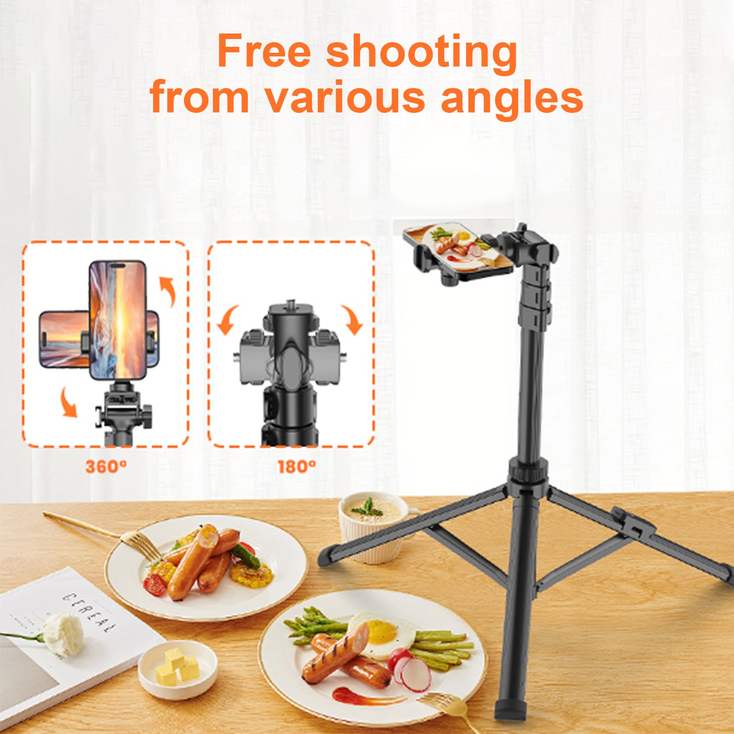 Tripod for Live broadcast with remote control suitable for mobile phones and cameras