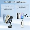 TONEOF Magnetic Cell Phone Mount, Vacuum Adsorption Car Holder for iPhone12-16 and Android, for Car Window, Car Screen and Treadmill, Mirror, Smooth Surface