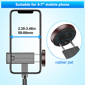 Multifunctional mobile phone holder selfie stick (Black)
