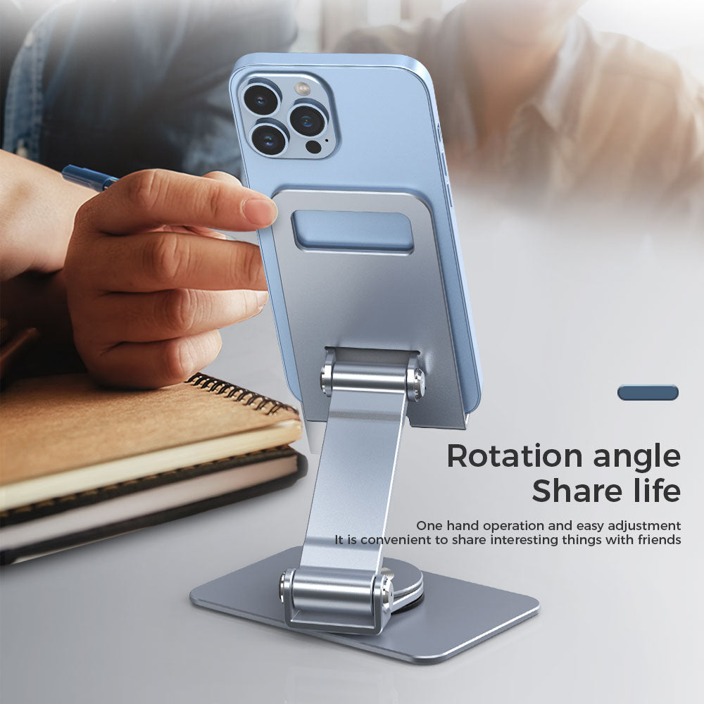 Angle height adjustable mobile phone holder (Grey)