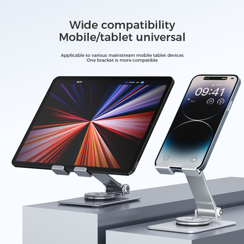 Angle height adjustable mobile phone holder (Silvery)