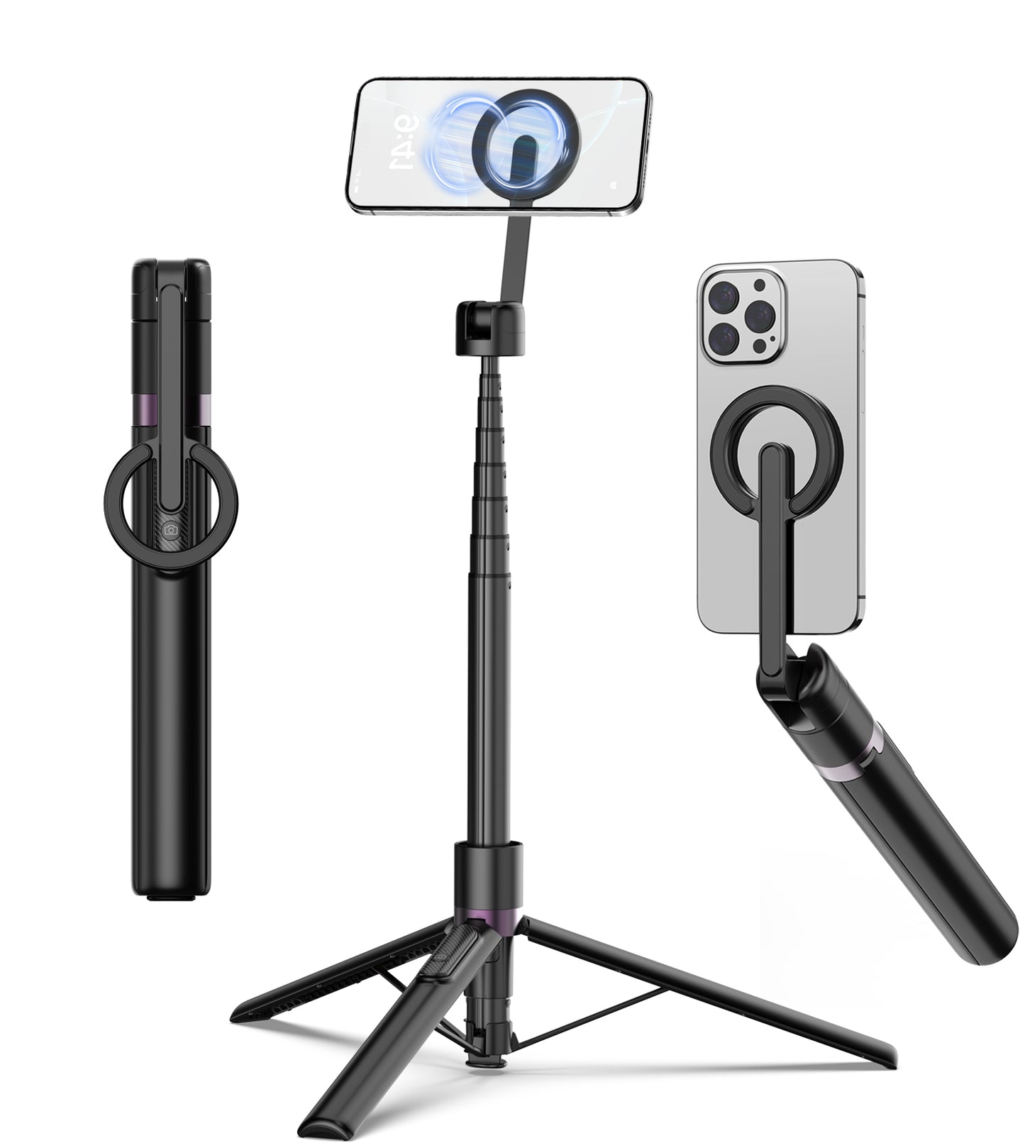 TONEOF Magnetic Portable Retractable Mobile Phone Tripod