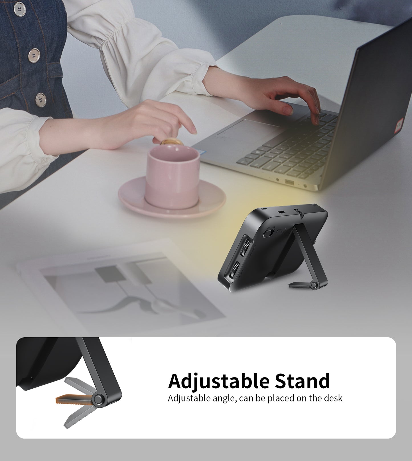 TONEOF 96 LED Cell Phone Light with Soft Diffuser and Stand, Rechargeable Magnetic Portable Selfie Light with Clip, 2500k-9900K Adjustable Lighting for Recording Videos, Photography