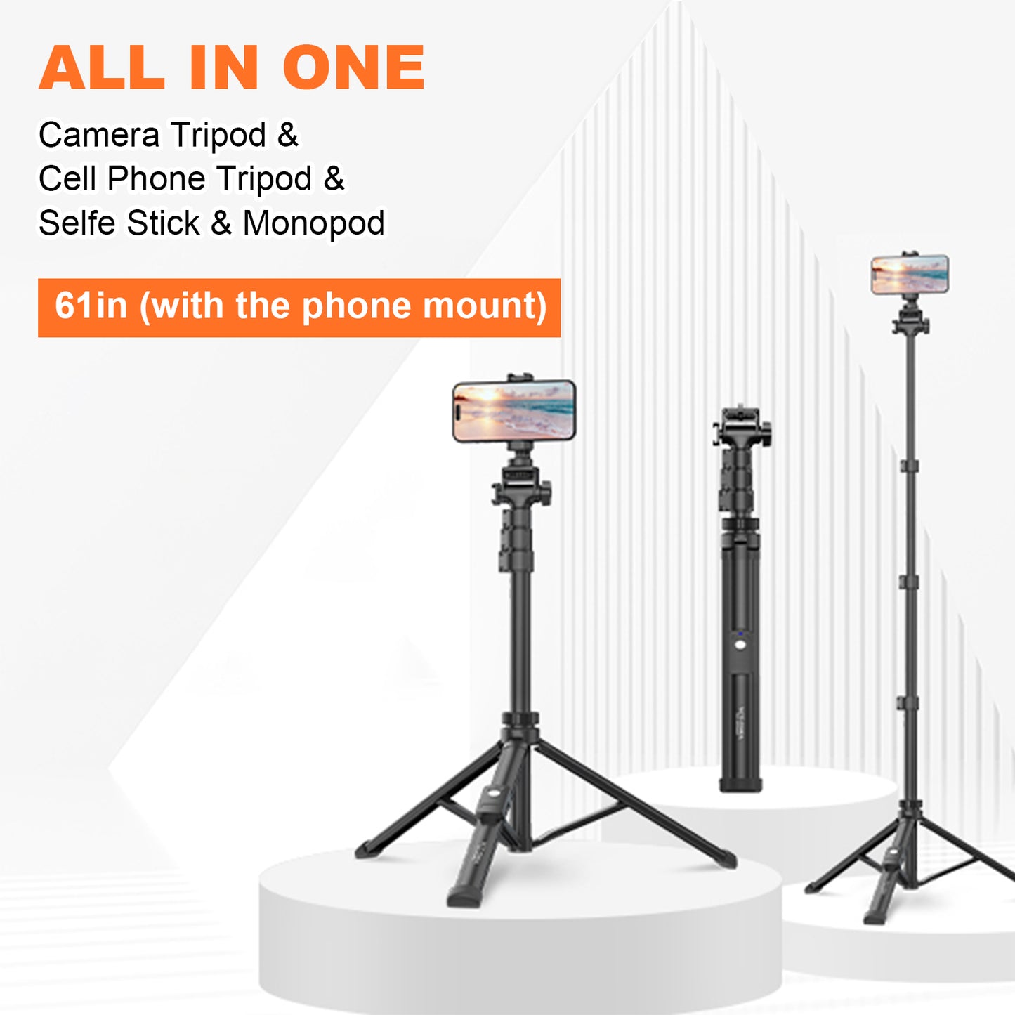 Tripod for Live broadcast with remote control suitable for mobile phones and cameras