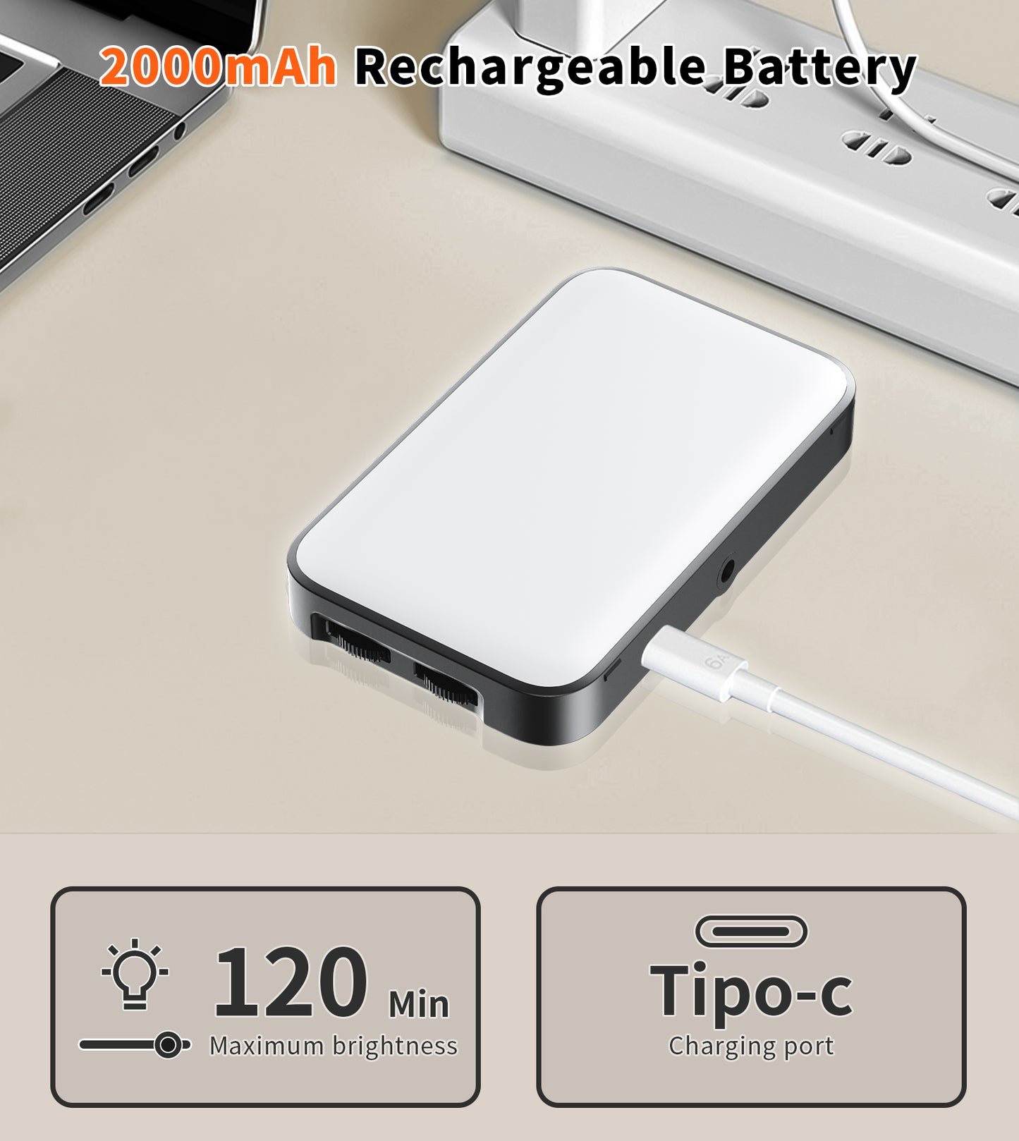 TONEOF 96 LED Cell Phone Light with Soft Diffuser and Stand, Rechargeable Magnetic Portable Selfie Light with Clip, 2500k-9900K Adjustable Lighting for Recording Videos, Photography