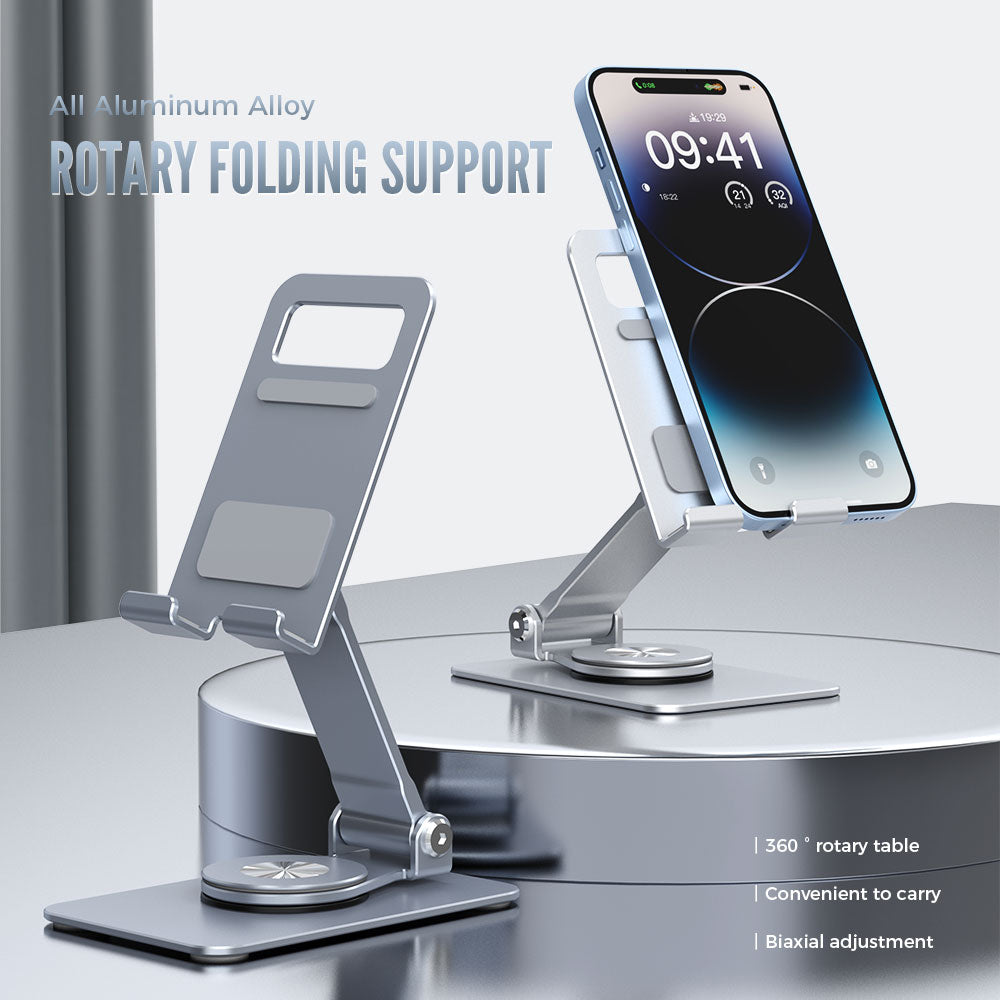 Angle height adjustable mobile phone holder (Grey)